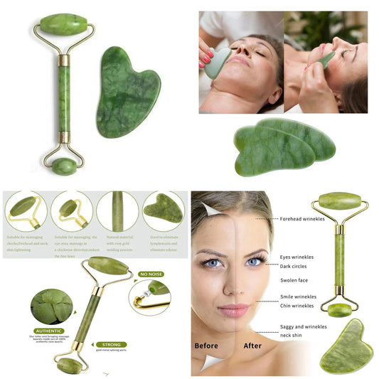 Midea Hub™ Jade Roller &amp; Face Massager – Glow, Lift &amp; Relax