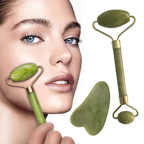 Midea Hub™ Jade Roller &amp; Face Massager – Glow, Lift &amp; Relax