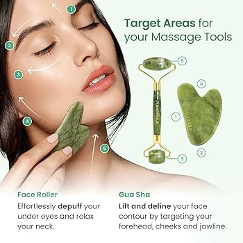 Midea Hub™ Jade Roller &amp; Face Massager – Glow, Lift &amp; Relax