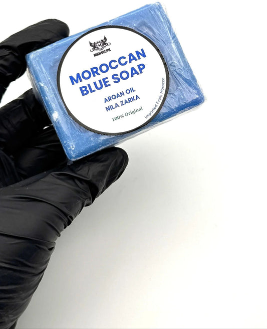 Midea Hub™ Moroccan Blue Soap – Deep Cleansing &amp; Skin Renewal