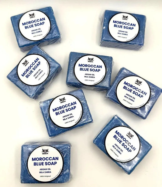 Midea Hub™ Moroccan Blue Soap – Deep Cleansing &amp; Skin Renewal