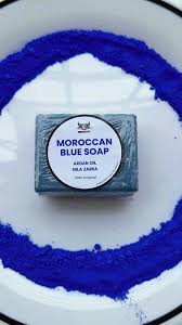 Midea Hub™ Moroccan Blue Soap – Deep Cleansing &amp; Skin Renewal
