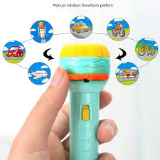 Midea Hub™ Projection Kids Flash Light – Fun Learning Toy with 3 Cards